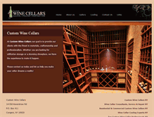 Tablet Screenshot of custom-wine-cellars.com
